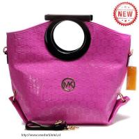 michael kors logo-print groot fuchsia clutches Versand Nederland nmqq9584